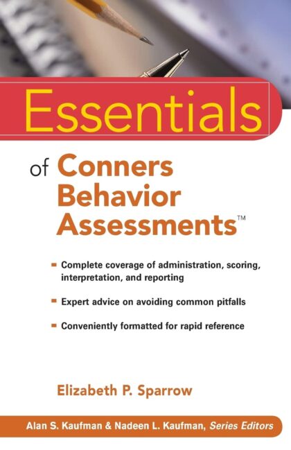 Essentials of Conners Behavior Assessments 1st Edition