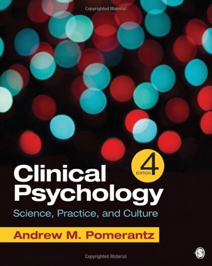 Clinical Psychology: Science, Practice, and Culture 4th Edition