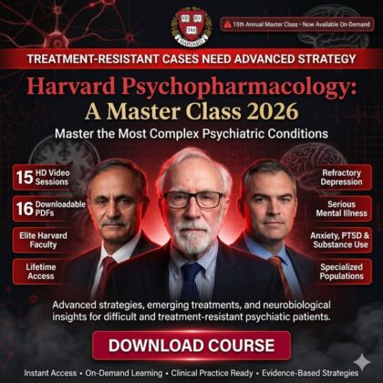 Harvard Psychopharmacology A Master Class 2026